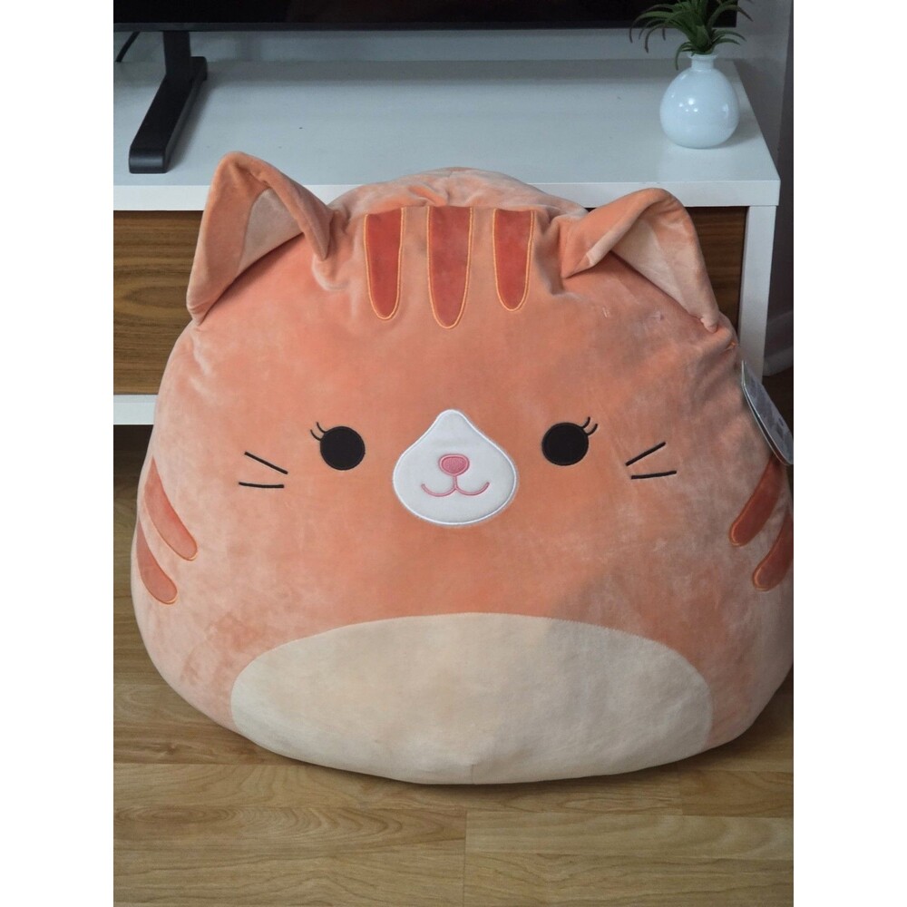 ULTRA RARE NWT 24" Squishmallows Gigi The Orange Tabby Cat Jumbo Plush Kellytoy